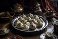 Modaks hindu kitchen table. Generate Ai Royalty Free Stock Photo
