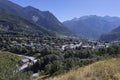 Modane City View, Maurienne Valley, France Royalty Free Stock Photo