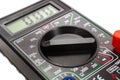 Mode switch of a digital multimeter closeup Royalty Free Stock Photo