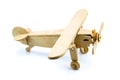 Model airplane made of wood Royalty Free Stock Photo