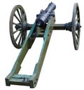 Ancient wheeled cast iron cannon Royalty Free Stock Photo