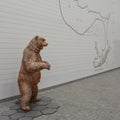 A model of a bear in the Museum of Human Evolution