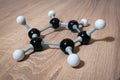 Abstract model of a benzene molecule