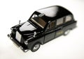 MODEL OF BLACK LONDON TAXI CAB Royalty Free Stock Photo