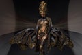 Model with body art in fantasy costume