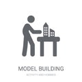 Model building icon. Trendy Model building logo concept on white