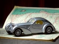 Model Car on Road Map