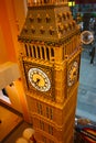 Model of the clock tower in london, the big well-made scale with colorful toy bricks for children to play