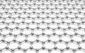 Model crystal lattice graphene Royalty Free Stock Photo