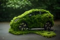 Model of eco-friendly cars that you . Green drive energy eco concept Generative AI