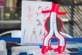 Model of endovascular aneurysm repair evar for peoples education. Royalty Free Stock Photo