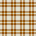 Model fabric tartan plaid, 30s textile vector seamless. Internet pattern background check texture in orange and yellow colors