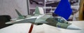 Model of aircraft Su-57 Royalty Free Stock Photo