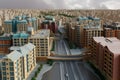 Model of future residential quarter in city