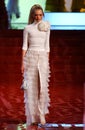Model Gemma Ward walks runway fashion show of Valentino Ready-To-Wear collection