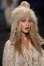 Model Gigi Hadid A model walks the runway at the Anna Sui fashion show during MBFW Fall 2015