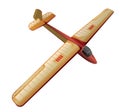 Model glider, flying airplane