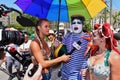 Model Hailey Clauson taking interviews during the 34th Annual Mermaid Parade at Coney Island