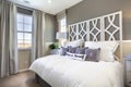 Model Home Bedroom - Taupe & White