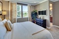 Model Home Master Bedroom Royalty Free Stock Photo