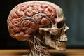 Model of human brain, anatomy, education, biology concept Royalty Free Stock Photo