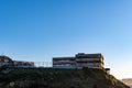 The Model Industries building at Alcatraz Island Prison, San Francisco California USA, March 30, 2020 Royalty Free Stock Photo