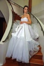 Model Kalyn Hemphill poses at the Irina Shabayeva SS 2016 Bridal collection photo shoot