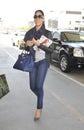 Model Kimora Lee Simmons at LAX airport Royalty Free Stock Photo