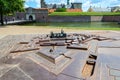 Model of the Kronborg castle. Denmark. Sights. Architecture Royalty Free Stock Photo