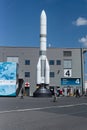 Model of launch vehicle Ariane 6 (A64). Royalty Free Stock Photo