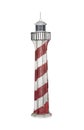 Model of lighthouse isolated Royalty Free Stock Photo