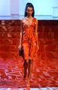 Model Liya Kebede walks runway fashion show of Valentino Ready-To-Wear collection Royalty Free Stock Photo