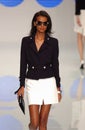 Model Liya Kebede walks runway fashion show of Valentino Ready-To-Wear collection Royalty Free Stock Photo