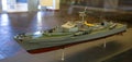 Model of a military ship Royalty Free Stock Photo