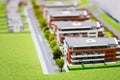 Model of modern block of flats Royalty Free Stock Photo