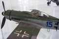 Model of Nazi Germany WW2 single-seated fighter aircraft Focke-Wulf Fw-190A-3. Scale 1:48