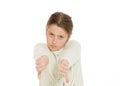 Model negative thumbs down Royalty Free Stock Photo