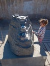 Model of the Northern Palace at Masada, Israel