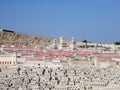Model of the old city. Museum of Jerusalem. Israel. Royalty Free Stock Photo