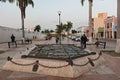 Model of the old historic downtown of campeche on the plaza del patrimonio mundial, mexico