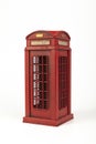 Model of an old telephone booth Royalty Free Stock Photo