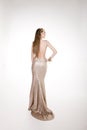 Model in an open back dress Royalty Free Stock Photo