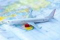 Model of a passenger aircraft Royalty Free Stock Photo