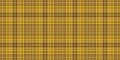 Model plaid check seamless, preppy textile tartan background. Cowboy pattern vector fabric texture in amber color