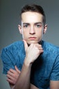 Model posing in the studio