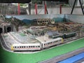 Model railway at Hong Kong railway museum, Tai Po Royalty Free Stock Photo