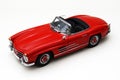 Model of a red classic car Royalty Free Stock Photo