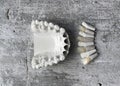 Model from refractory gypsum according to Geller for the manufacture of dental veneers, crowns and implants