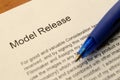 Model Release Form Royalty Free Stock Photo
