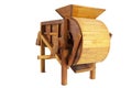 Model rice mill from wooden for thai farmer in thailand Royalty Free Stock Photo